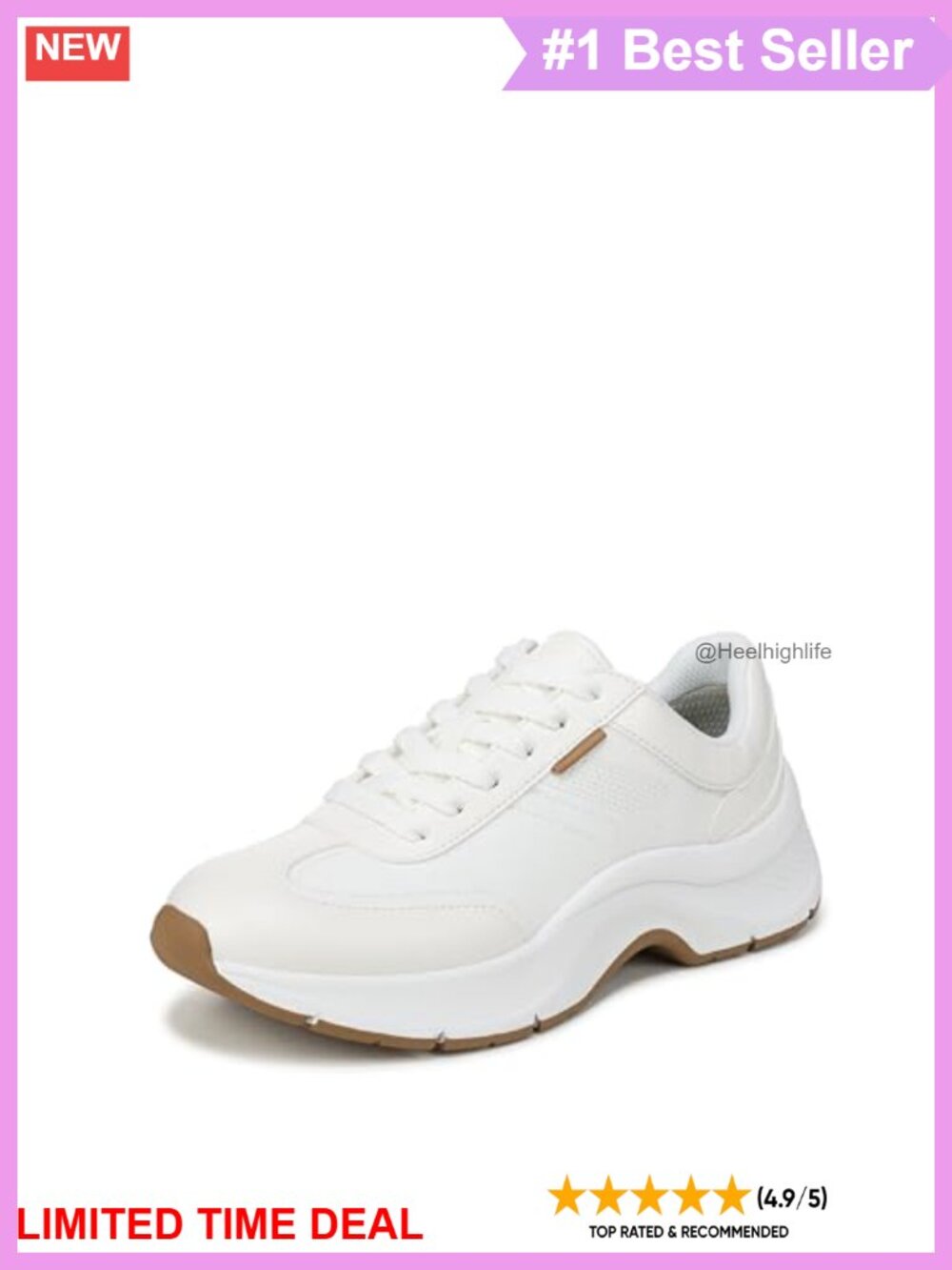 Dr. Scholl's Womens Walk Mode Comfort Sneakers Lace-Up Athletic